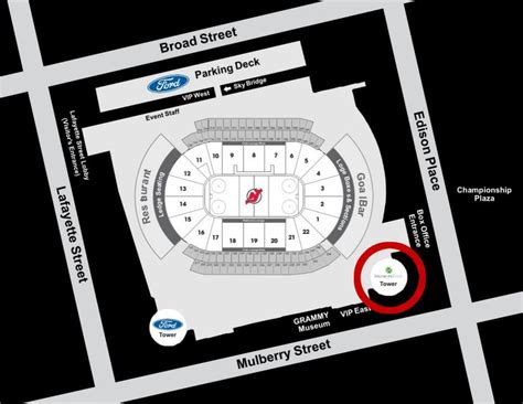 prudential center entrance map.